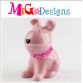 Töpferei Großhandel Migodesign Pink Dog Piggy Bank